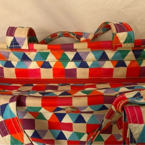 Kate Spade multi color purse baby diaper bag multi use tote washable Microfiber - Picture 4 of 14